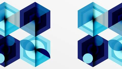 Hexagons, diamonds pattern. Geometric repeating hexagon background イラスト素材