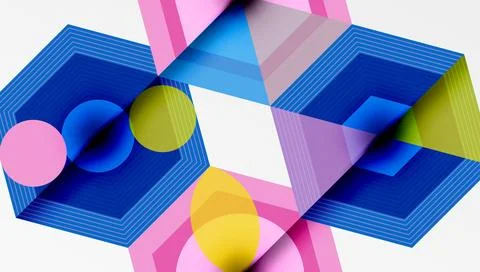 Hexagons, diamonds pattern. Geometric repeating hexagon background イラスト素材