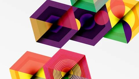 Hexagons, diamonds pattern. Geometric repeating hexagon background Stock Illustration