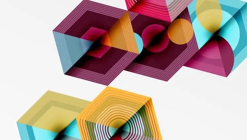 Hexagons, diamonds pattern. Geometric repeating hexagon background 스톡 일러스트