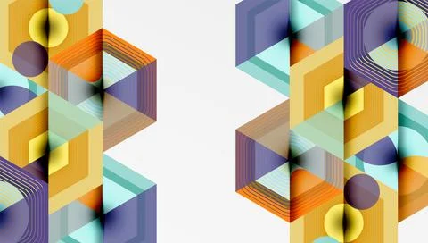 Hexagons, diamonds pattern. Geometric repeating hexagon background 스톡 일러스트