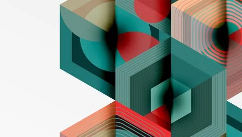 Hexagons, diamonds pattern. Geometric repeating hexagon background 스톡 일러스트