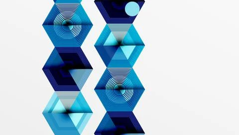 Hexagons, diamonds pattern. Geometric repeating hexagon background イラスト素材