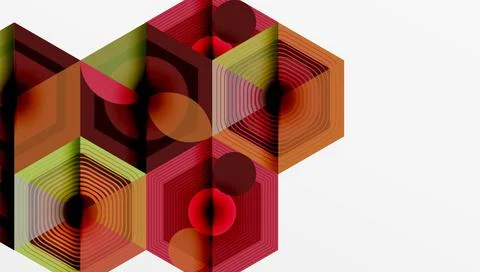 Hexagons, diamonds pattern. Geometric repeating hexagon background 스톡 일러스트