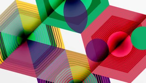Hexagons, diamonds pattern. Geometric repeating hexagon background Stock Illustration