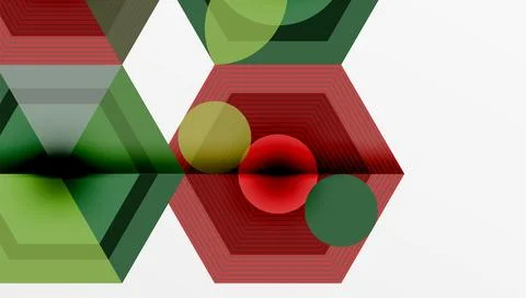 Hexagons, diamonds pattern. Geometric repeating hexagon background Stock Illustration