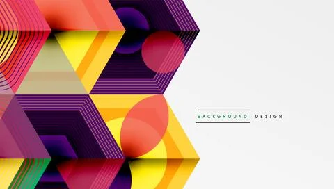 Hexagons, diamonds pattern. Geometric repeating hexagon background Stock Illustration