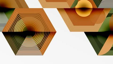 Hexagons, diamonds pattern. Geometric repeating hexagon background イラスト素材