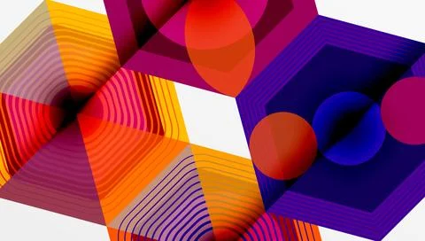 Hexagons, diamonds pattern. Geometric repeating hexagon background イラスト素材