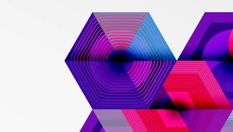 Hexagons, diamonds pattern. Geometric repeating hexagon background イラスト素材