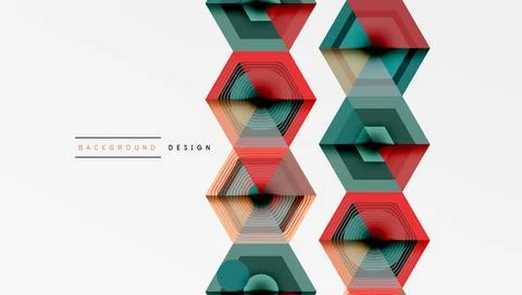 Hexagons, diamonds pattern. Geometric repeating hexagon background イラスト素材