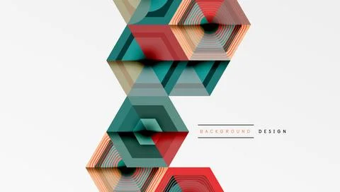 Hexagons, diamonds pattern. Geometric repeating hexagon background イラスト素材