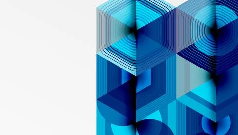 Hexagons, diamonds pattern. Geometric repeating hexagon background Stock Illustration