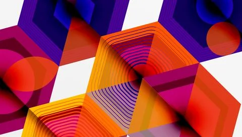 Hexagons, diamonds pattern. Geometric repeating hexagon background イラスト素材