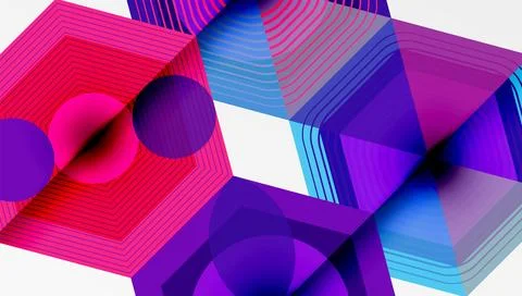 Hexagons, diamonds pattern. Geometric repeating hexagon background イラスト素材