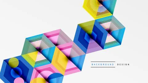 Hexagons, diamonds pattern. Geometric repeating hexagon background Stock Illustration