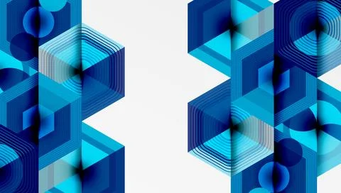 Hexagons, diamonds pattern. Geometric repeating hexagon background イラスト素材