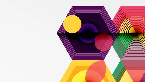 Hexagons, diamonds pattern. Geometric repeating hexagon background イラスト素材