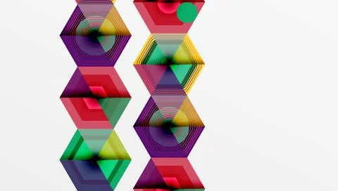 Hexagons, diamonds pattern. Geometric repeating hexagon background Stock Illustration