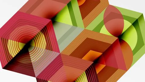 Hexagons, diamonds pattern. Geometric repeating hexagon background Stock Illustration