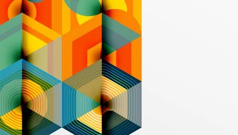 Hexagons, diamonds pattern. Geometric repeating hexagon background イラスト素材