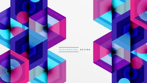 Hexagons, diamonds pattern. Geometric repeating hexagon background イラスト素材