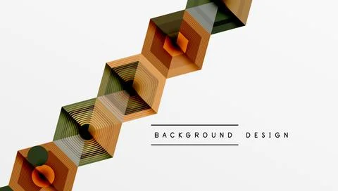 Hexagons, diamonds pattern. Geometric repeating hexagon background Stock Illustration