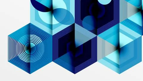 Hexagons, diamonds pattern. Geometric repeating hexagon background 스톡 일러스트
