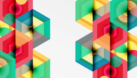 Hexagons, diamonds pattern. Geometric repeating hexagon background イラスト素材