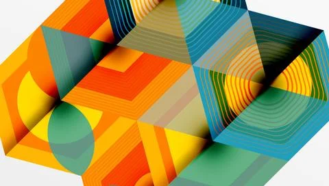 Hexagons, diamonds pattern. Geometric repeating hexagon background Stock Illustration