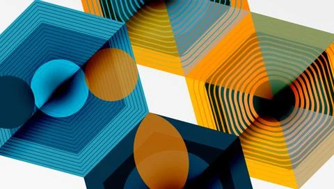 Hexagons, diamonds pattern. Geometric repeating hexagon background Stock Illustration