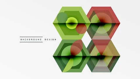 Hexagons, diamonds pattern. Geometric repeating hexagon background Stock Illustration