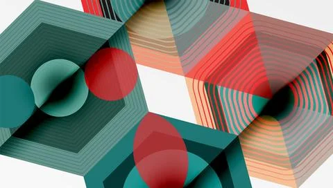 Hexagons, diamonds pattern. Geometric repeating hexagon background Stock Illustration