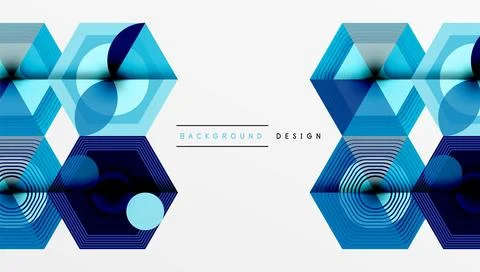 Hexagons, diamonds pattern. Geometric repeating hexagon background Stock Illustration