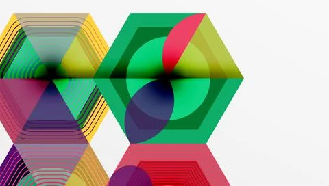 Hexagons, diamonds pattern. Geometric repeating hexagon background イラスト素材