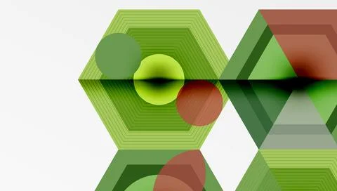 Hexagons, diamonds pattern. Geometric repeating hexagon background Stock Illustration