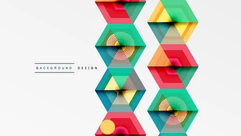 Hexagons, diamonds pattern. Geometric repeating hexagon background Stock Illustration