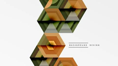 Hexagons, diamonds pattern. Geometric repeating hexagon background イラスト素材