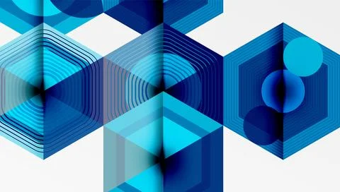 Hexagons, diamonds pattern. Geometric repeating hexagon background イラスト素材