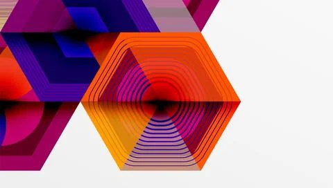 Hexagons, diamonds pattern. Geometric repeating hexagon background イラスト素材