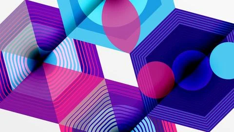Hexagons, diamonds pattern. Geometric repeating hexagon background Stock Illustration