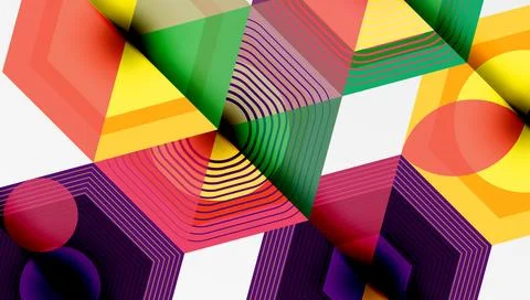Hexagons, diamonds pattern. Geometric repeating hexagon background 스톡 일러스트