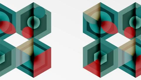 Hexagons, diamonds pattern. Geometric repeating hexagon background イラスト素材