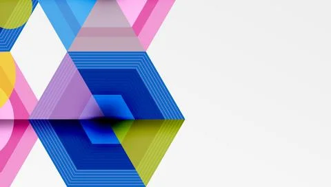 Hexagons, diamonds pattern. Geometric repeating hexagon background 스톡 일러스트