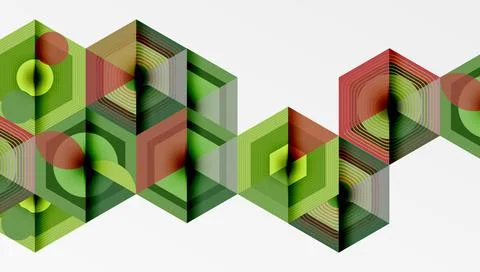 Hexagons, diamonds pattern. Geometric repeating hexagon background イラスト素材
