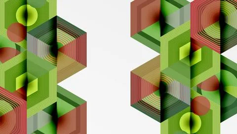 Hexagons, diamonds pattern. Geometric repeating hexagon background イラスト素材