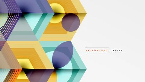 Hexagons, diamonds pattern. Geometric repeating hexagon background Stock Illustration