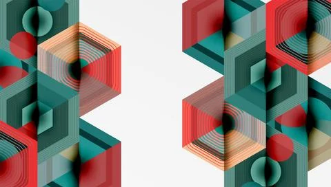 Hexagons, diamonds pattern. Geometric repeating hexagon background イラスト素材