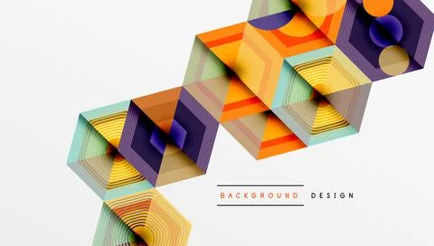 Hexagons, diamonds pattern. Geometric repeating hexagon background Stock Illustration