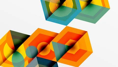 Hexagons, diamonds pattern. Geometric repeating hexagon background Illustrazione stock